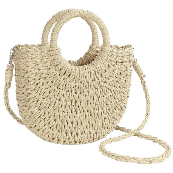 Straw Purses 2025 Summer Crossbody Bags Handmade Woven Purse Summer c: - Picture 1 of 6